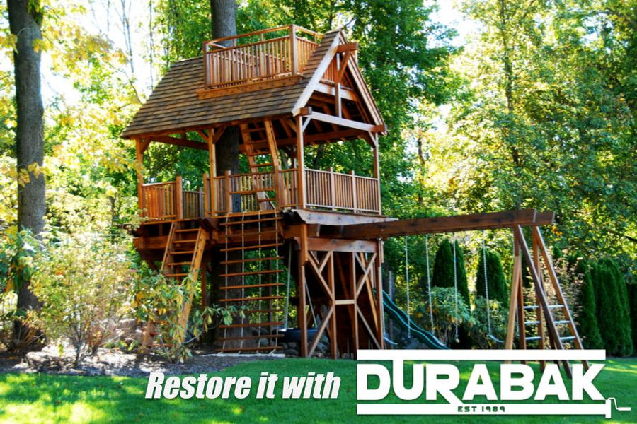 How to Restore an Old Wooden Playset | Swing Set Restoration
